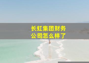 长虹集团财务公司怎么样了