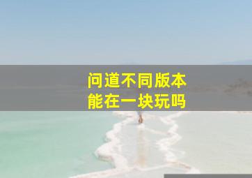 问道不同版本能在一块玩吗