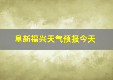 阜新福兴天气预报今天