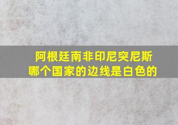 阿根廷南非印尼突尼斯哪个国家的边线是白色的