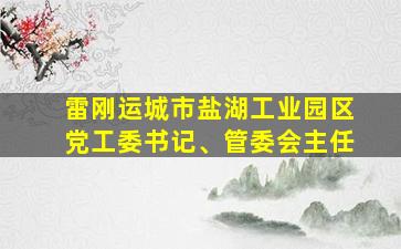 雷刚运城市盐湖工业园区党工委书记、管委会主任