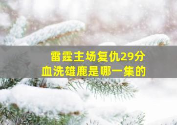 雷霆主场复仇29分血洗雄鹿是哪一集的