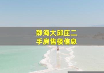 静海大邱庄二手房售楼信息