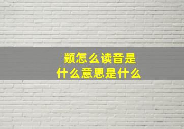 颛怎么读音是什么意思是什么