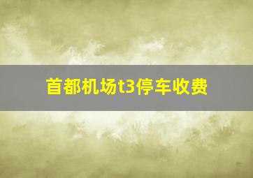 首都机场t3停车收费