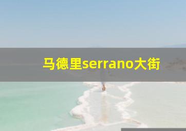 马德里serrano大街