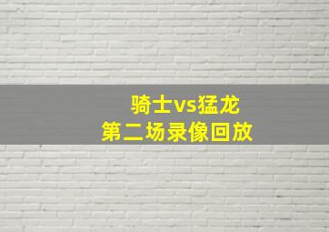 骑士vs猛龙第二场录像回放