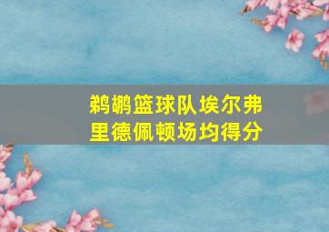 鹈鹕篮球队埃尔弗里德佩顿场均得分