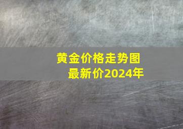 黄金价格走势图最新价2024年