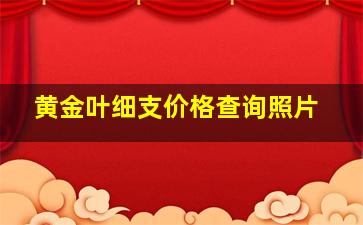 黄金叶细支价格查询照片