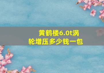 黄鹤楼6.0t涡轮增压多少钱一包