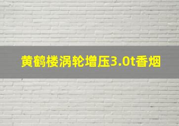 黄鹤楼涡轮增压3.0t香烟